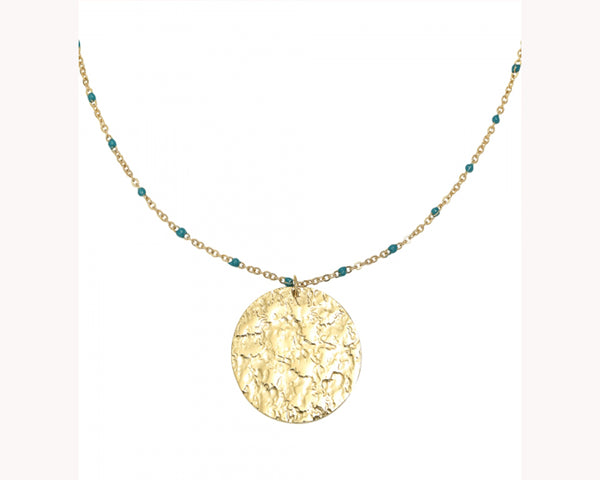 Gold coin pendant Necklace Dubai